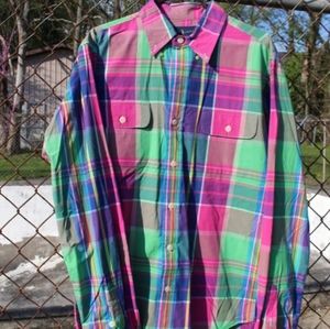 Long sleeve, button up Ralph Lauren shirt.